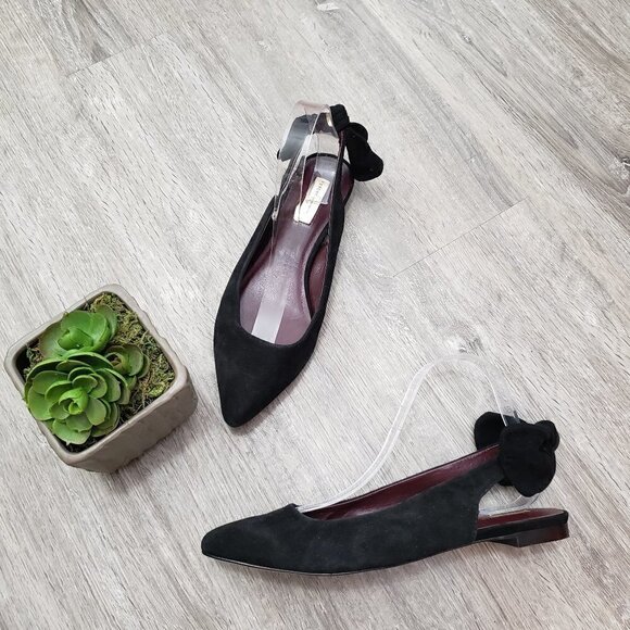 Report Signature Shani Slingback Flats Sz 8 Black - Picture 2 of 8